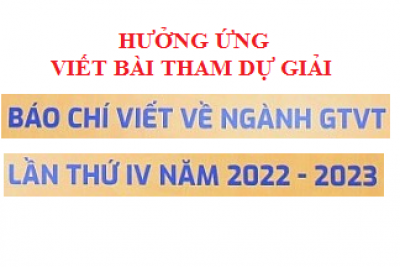 Công văn 327/PGD-ĐT  Về việc hưởng ứng viết bài tham dự Giải Báo chí viết về ngành Giao thông vận tải lần thứ IV năm 2022-2023