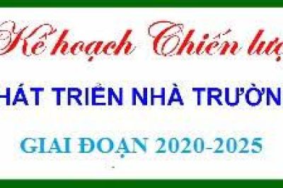 Chiến lược phát triển nhà trường giai đoạn 2020 – 2025 và tầm nhìn đến 2030