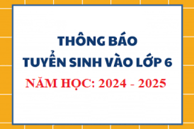 Kế hoạch tuyển sinh năm học 2024 – 2025